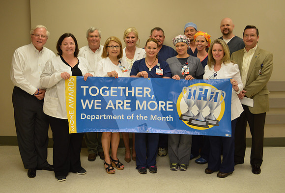 June 2015 TOGETHER WE ARE MORE - Department of the Month